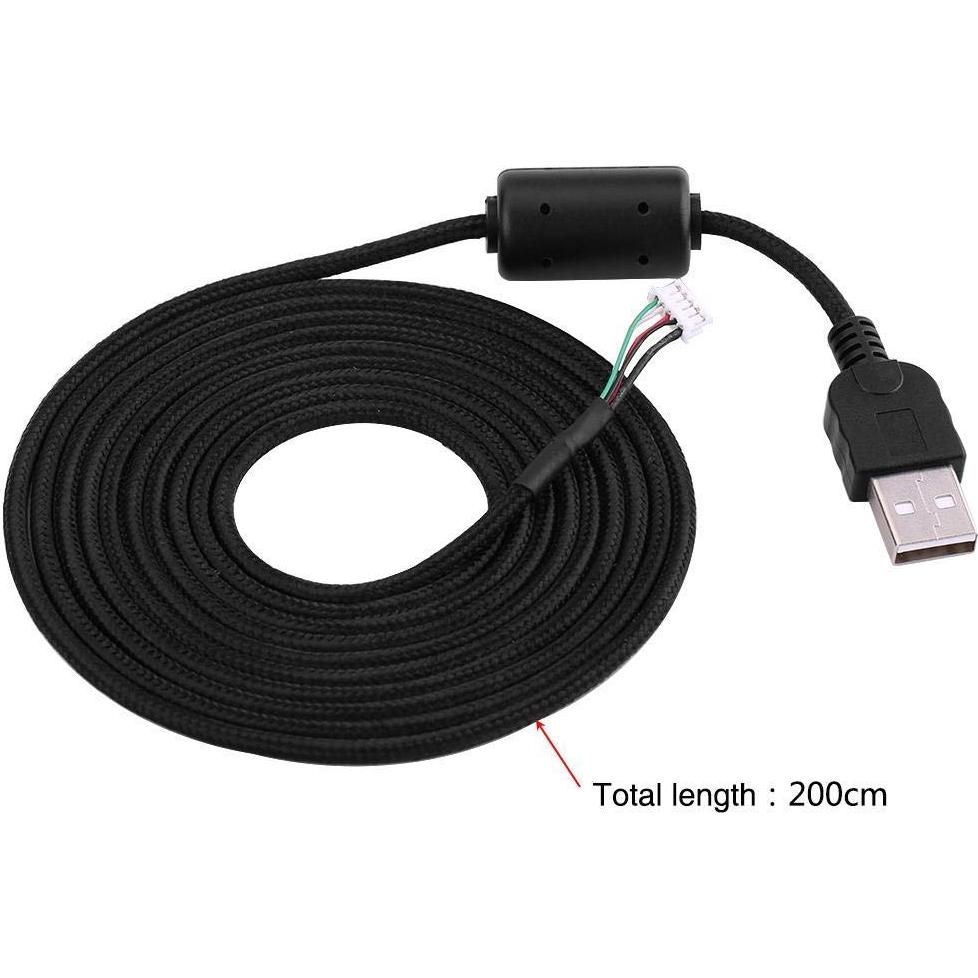 Cable USB de Reemplazo para Ratón Logitech G500S 2m Negro