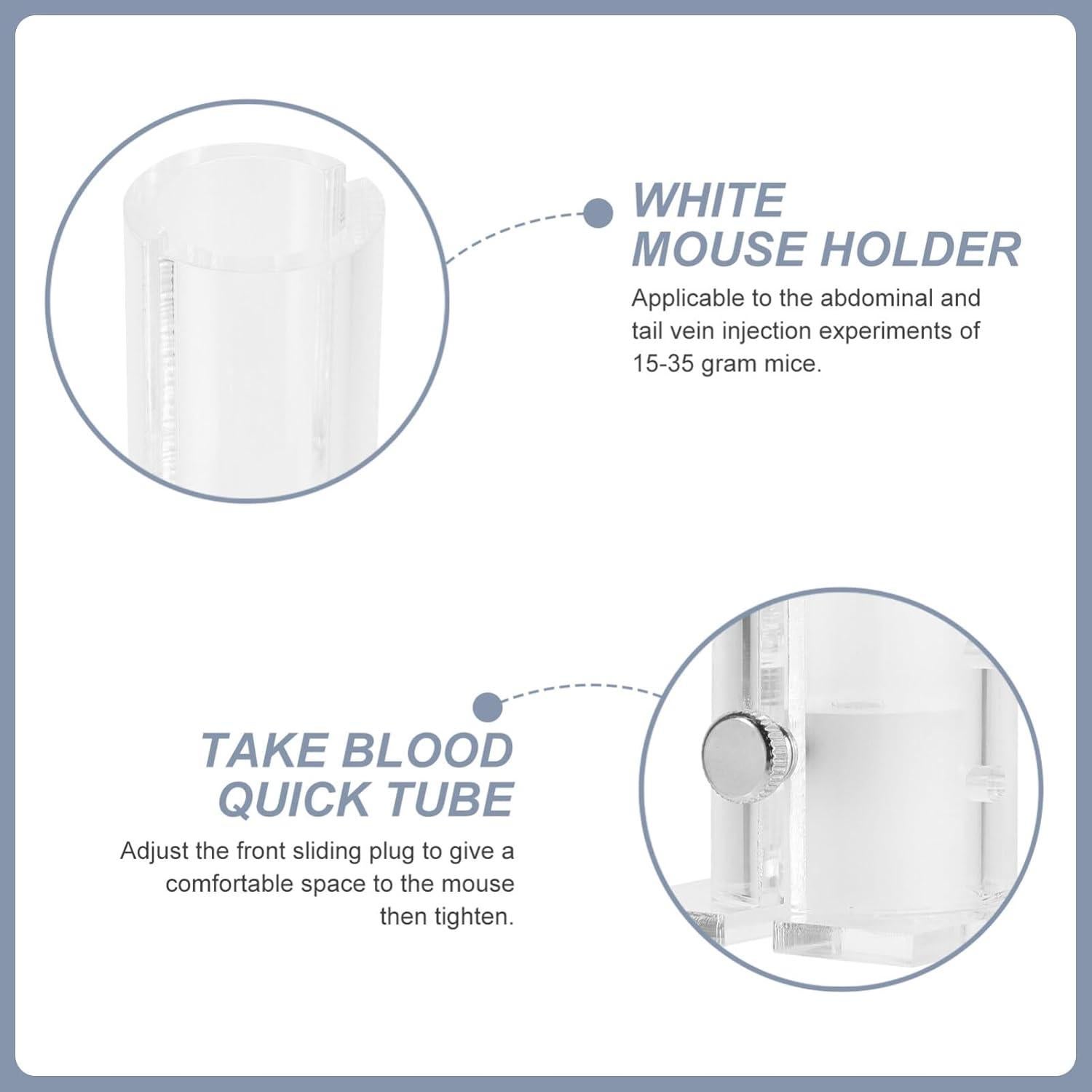 Soporte Fijo para Ratones ULTECHNOVO de Vidrio Orgánico 11cm