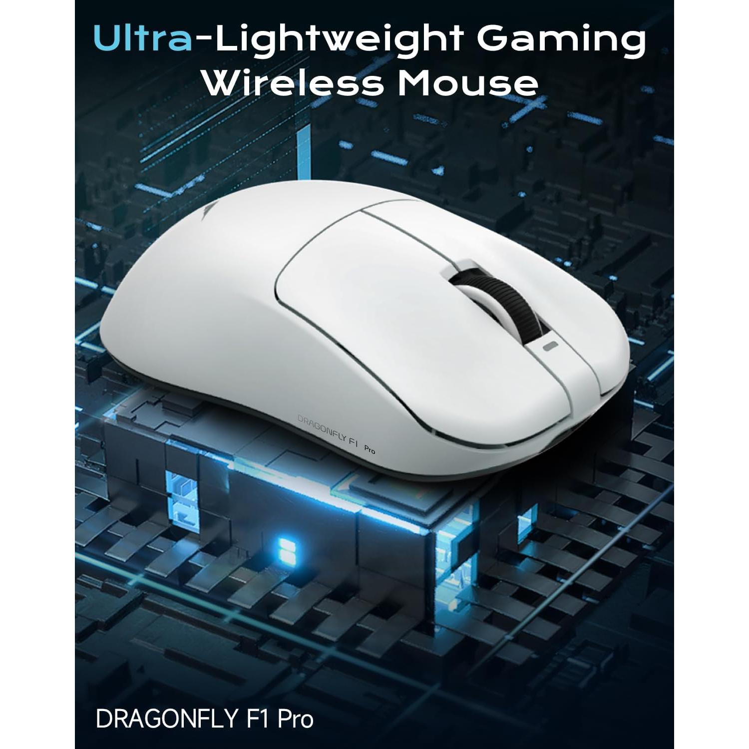 Ratón Gaming Inalámbrico VGN F1 Pro - 49g, 26K DPI, 6 Botones