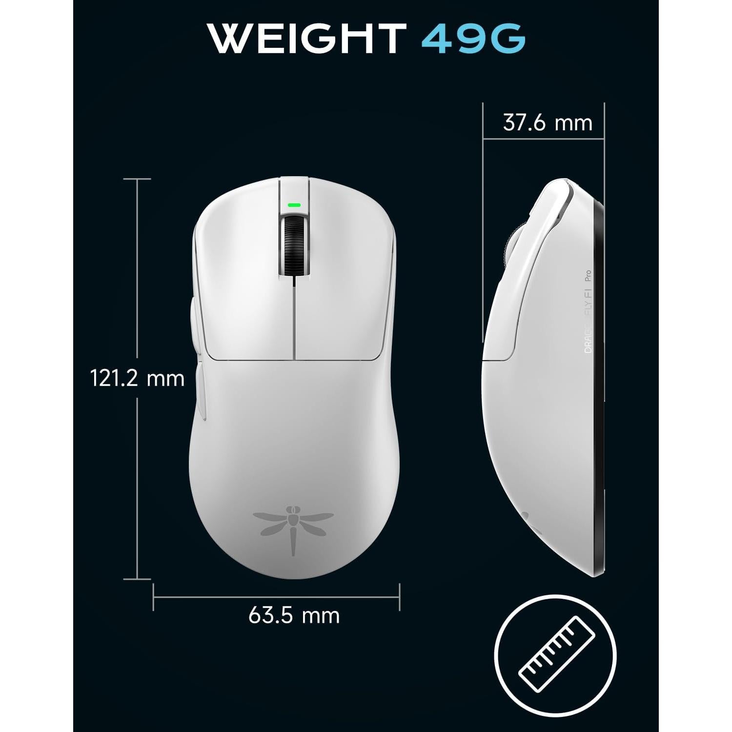 Ratón Gaming Inalámbrico VGN F1 Pro - 49g, 26K DPI, 6 Botones