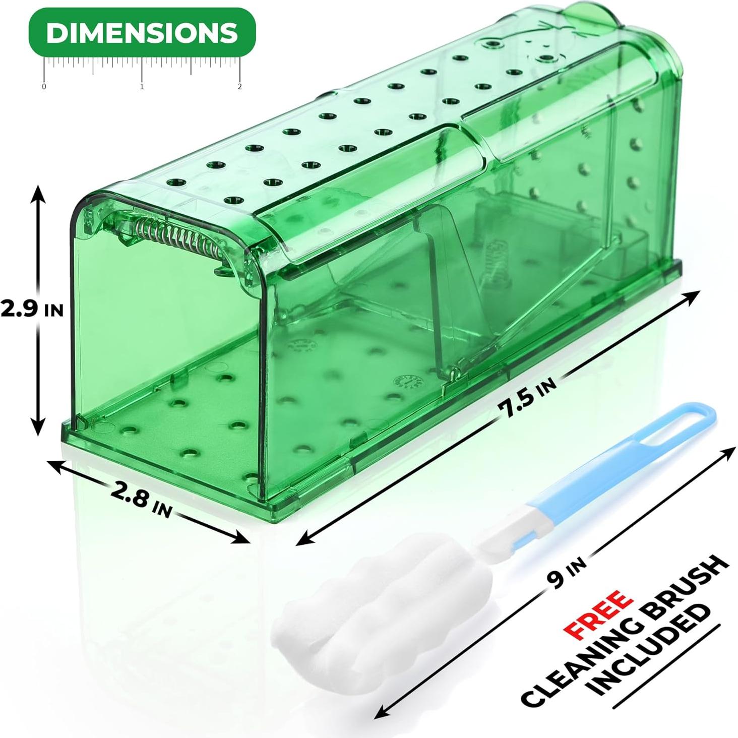 Trampas Humanitarias para Ratones Teal Elite - Paquete de 4