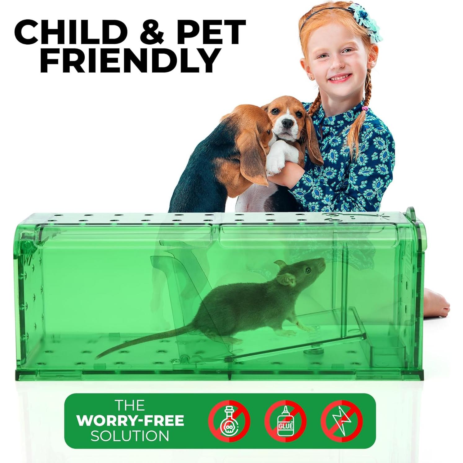 Trampas Humanitarias para Ratones Teal Elite - Paquete de 4