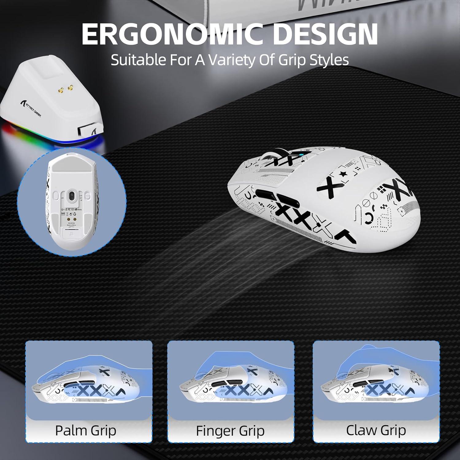 Ratón Gaming Inalámbrico Attack Shark G3 PRO RGB 25K DPI