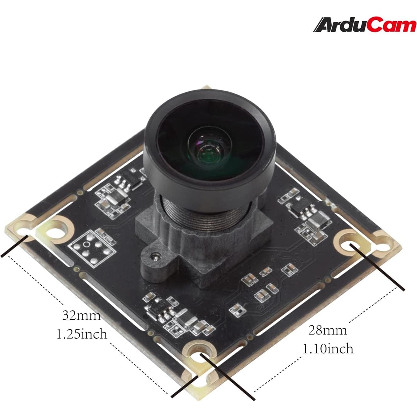 Cámara USB 5MP Arducam OV5648 Gran Angular UVC 1m