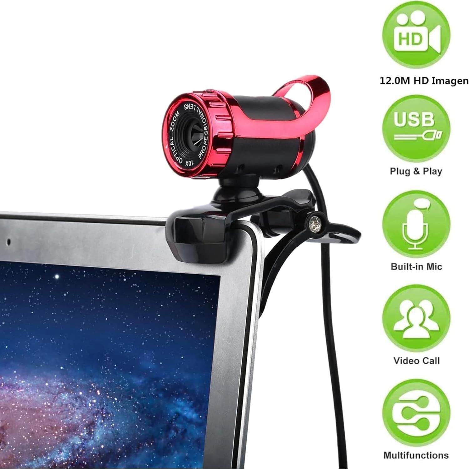 Cámara USB Yoidesu 1080P con Micrófono y Rotación 360°