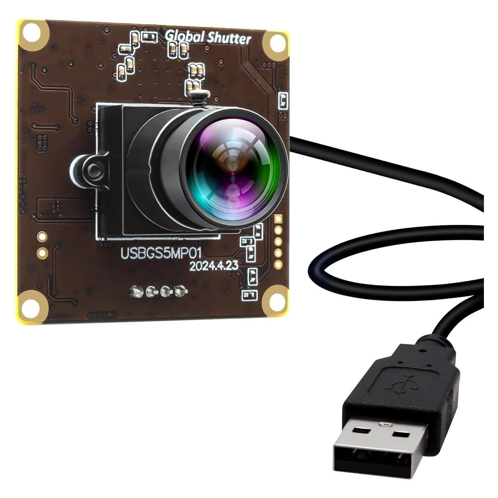 Cámara USB 5MP IFWATER 50FPS Global Sin Distorsión