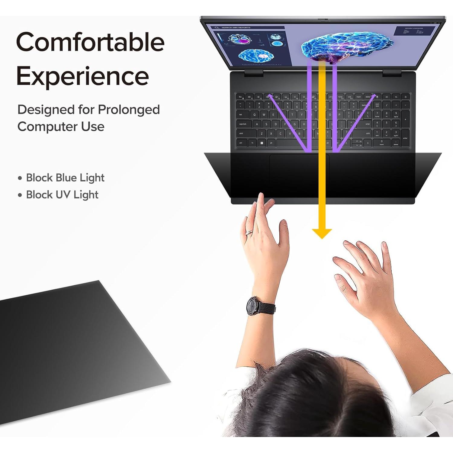 Filtro de Pantalla de Privacidad MOBDIK 15.6" Antirreflejo UV