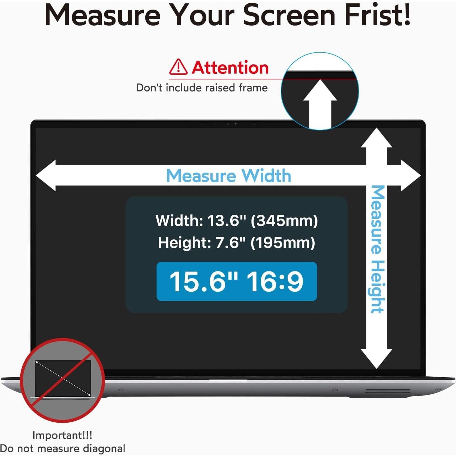 Filtro de Pantalla de Privacidad MOBDIK 15.6" Antirreflejo UV