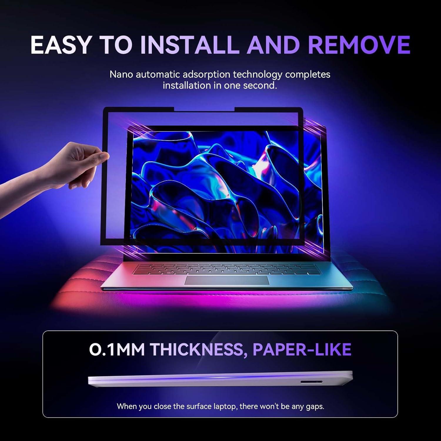 Filtro de Pantalla de Privacidad BROPGOD para Laptop Surface 13.5"