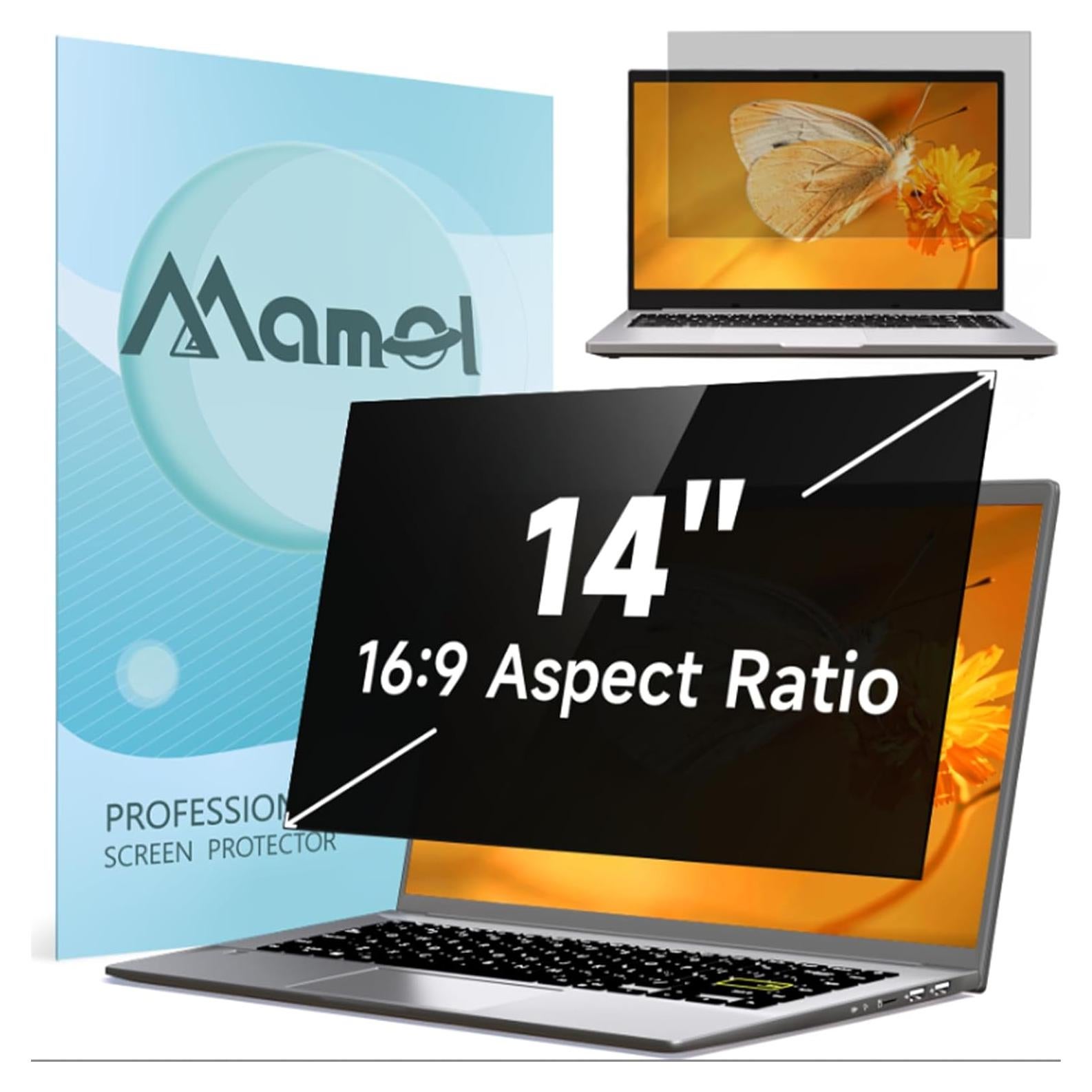 Filtro de Pantalla de Privacidad Mamol 14" Antirreflejo 16:9