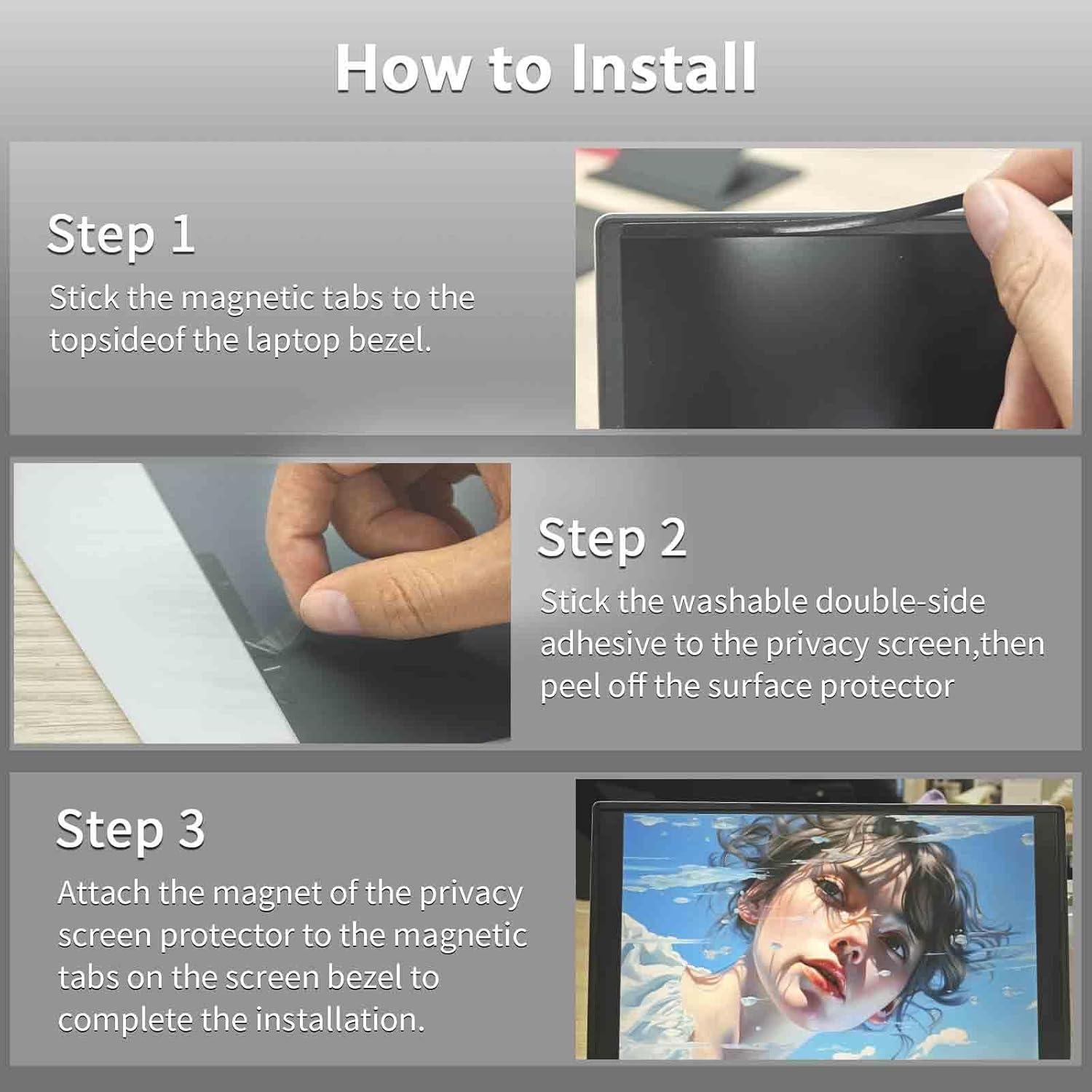 Pantalla de Privacidad Magnética FILMEXT 14" 16:10 Anti-reflejo