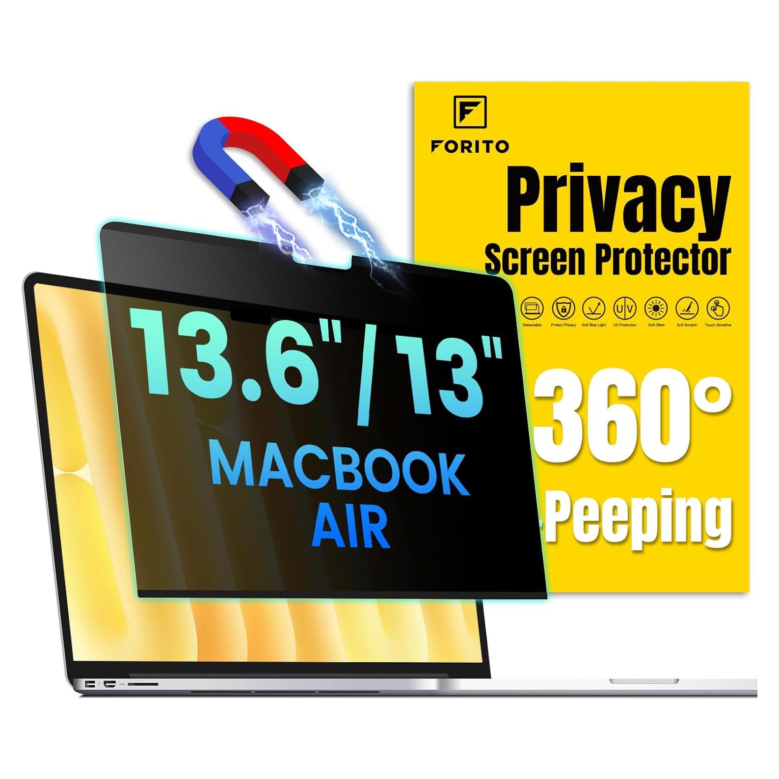 Protector de Pantalla F FORITO para MacBook Air 13.6" 360°