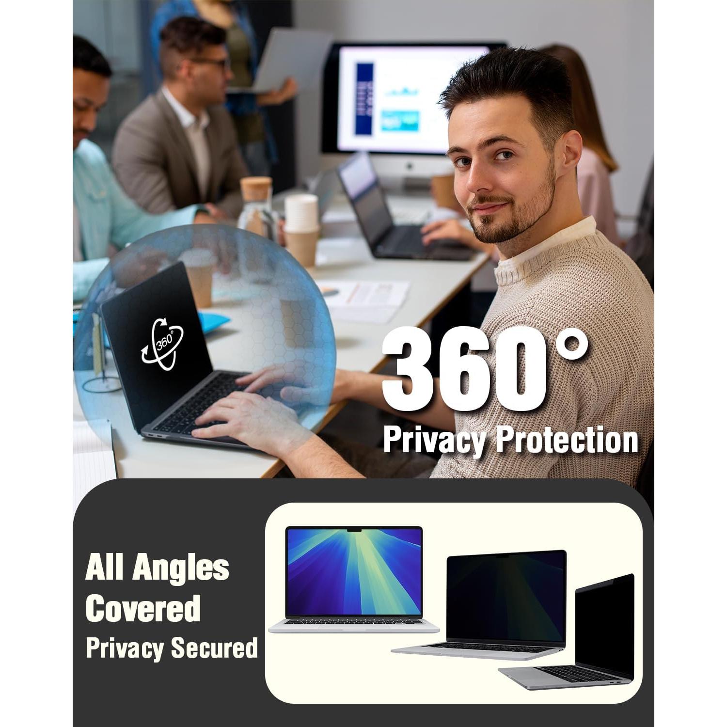 Protector de Pantalla F FORITO para MacBook Air 13.6" 360°