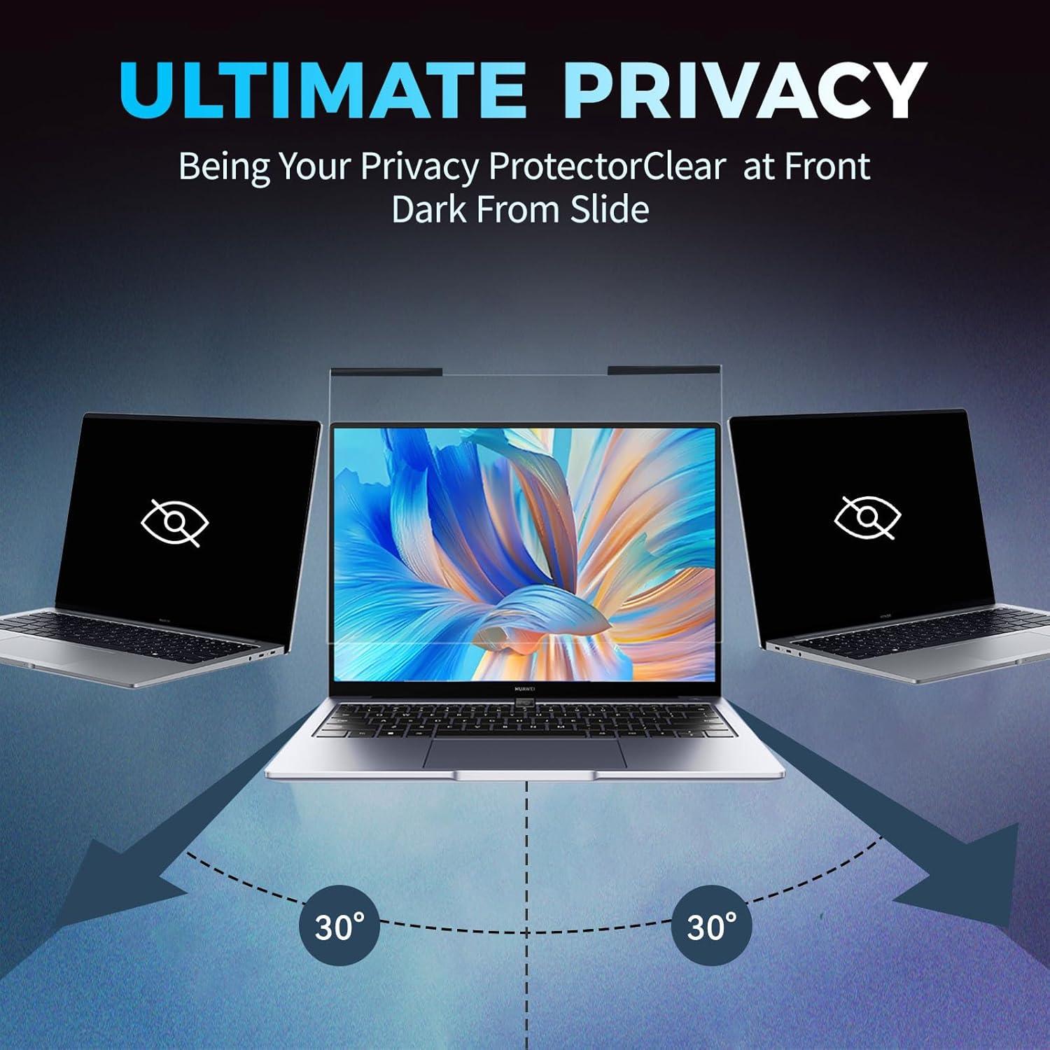Filtro de Pantalla de Privacidad Magnético JEAPKA 14" Anti Luz Azul
