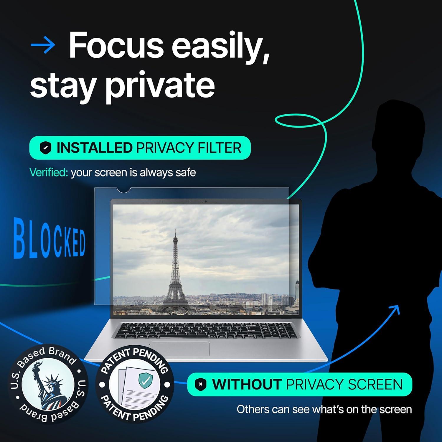 Filtro de Pantalla de Privacidad VINTEZ 15.6" Antirreflejos