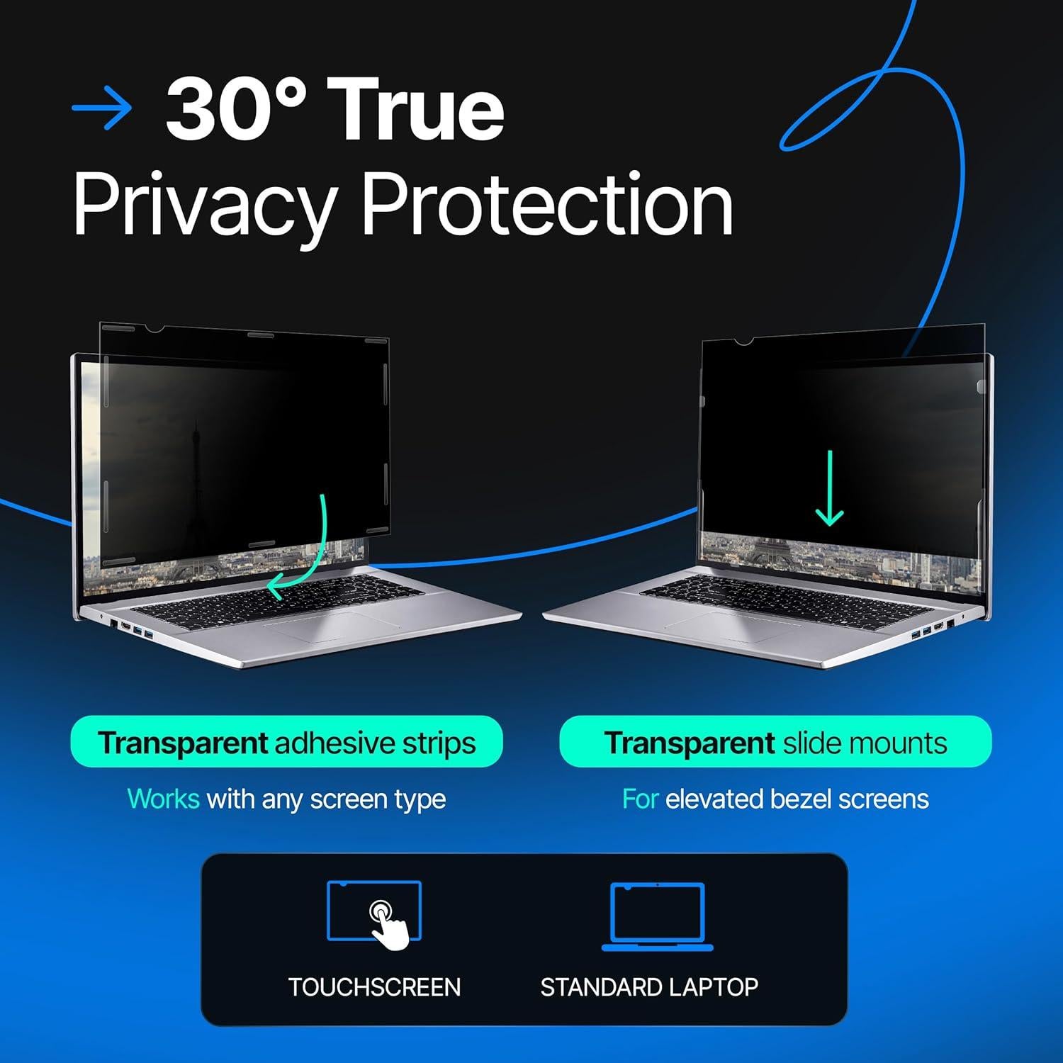 Filtro de Pantalla de Privacidad VINTEZ 15.6" Antirreflejos