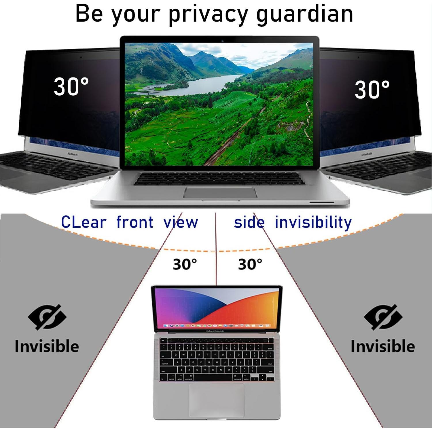 Filtro de Pantalla Privada 16" SubduedLt Anti-luz Azul