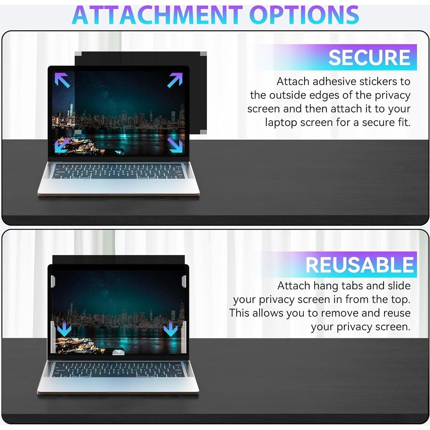 Filtro de Privacidad para Laptop 15.6" Pokhon Anti-Reflejo