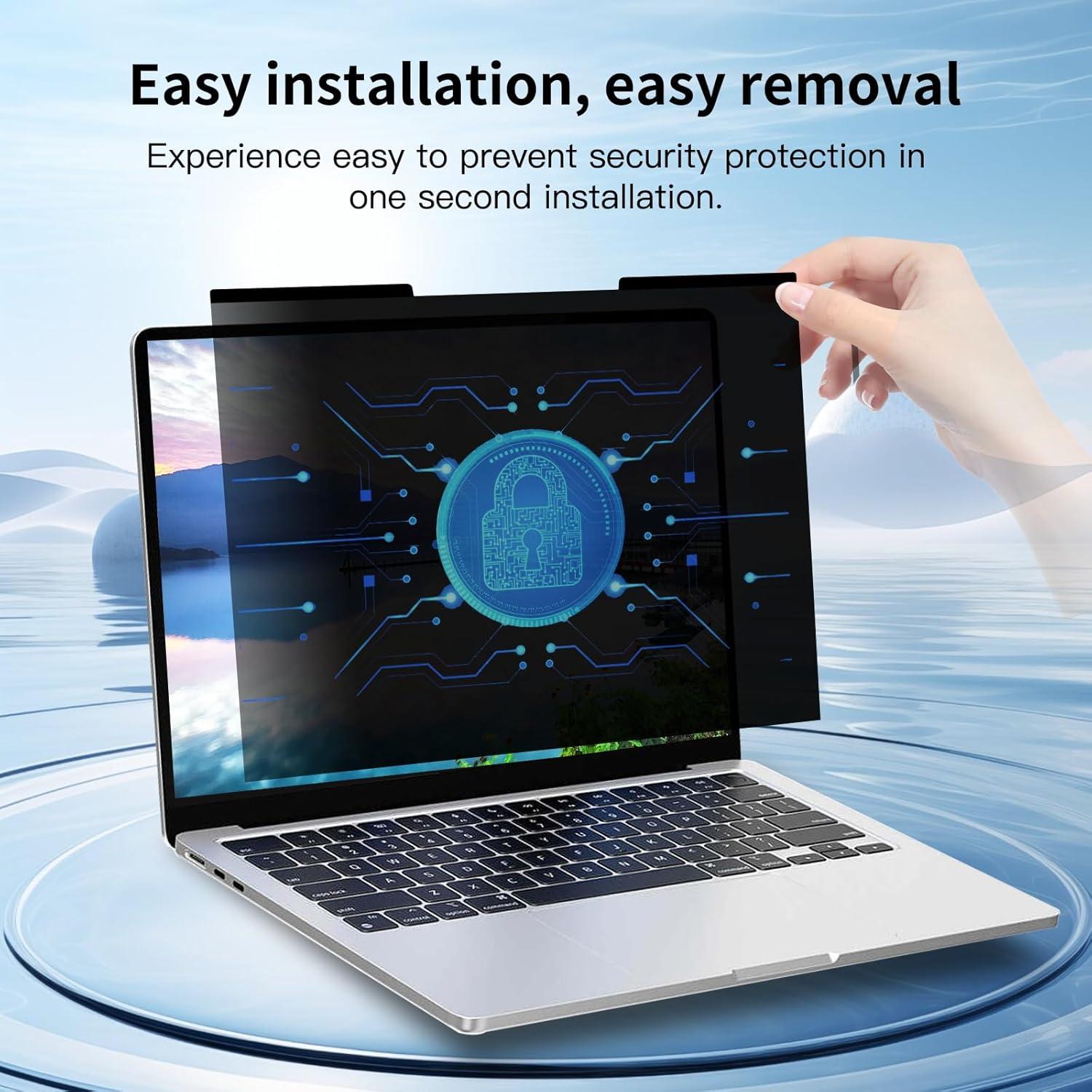 Filtro de Privacidad Magnético 15.6" Halloive para Laptop