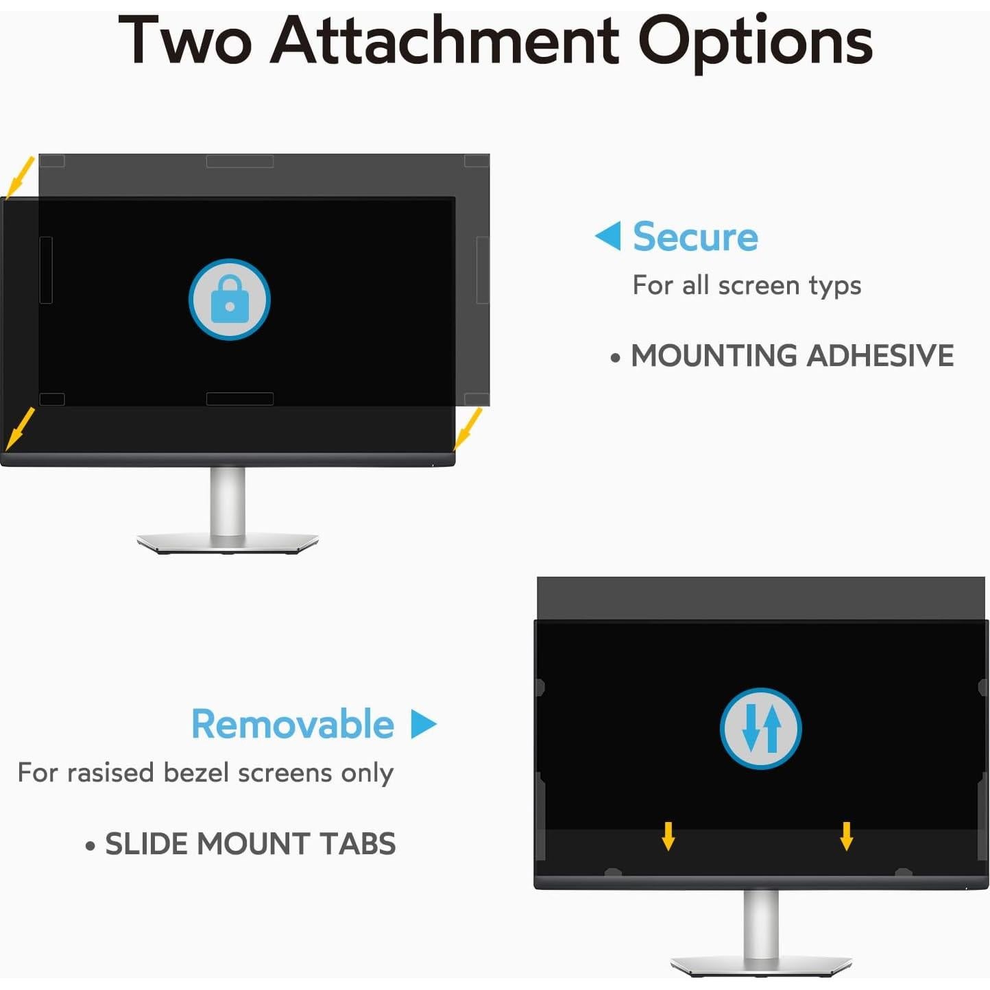 Filtro de Privacidad MOBDIK 27" Anti Luz Azul y Reflejos