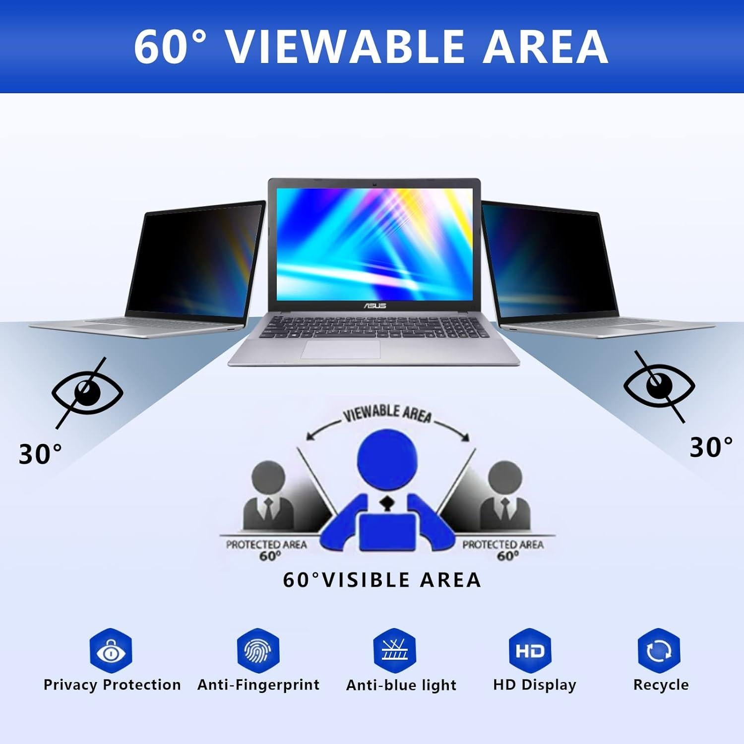 Filtro de Privacidad PYS para Laptop 14" Antirreflejo