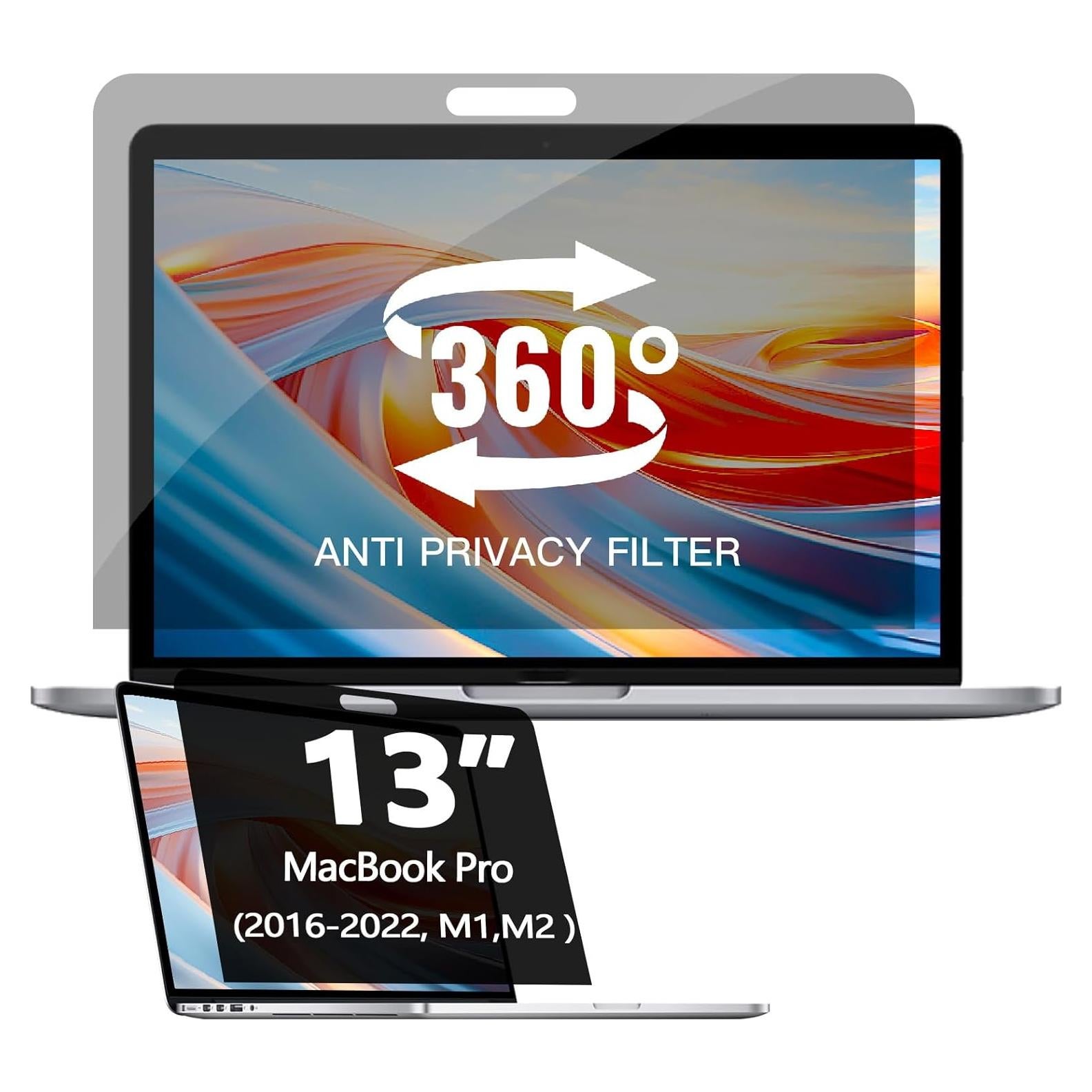 Protector de Pantalla Privado 360° Halloive para MacBook 13"