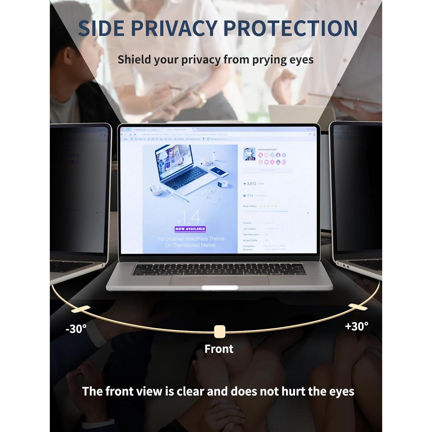 Protector de Pantalla Privada Seorsok 15.6" Anti Miradas 360°