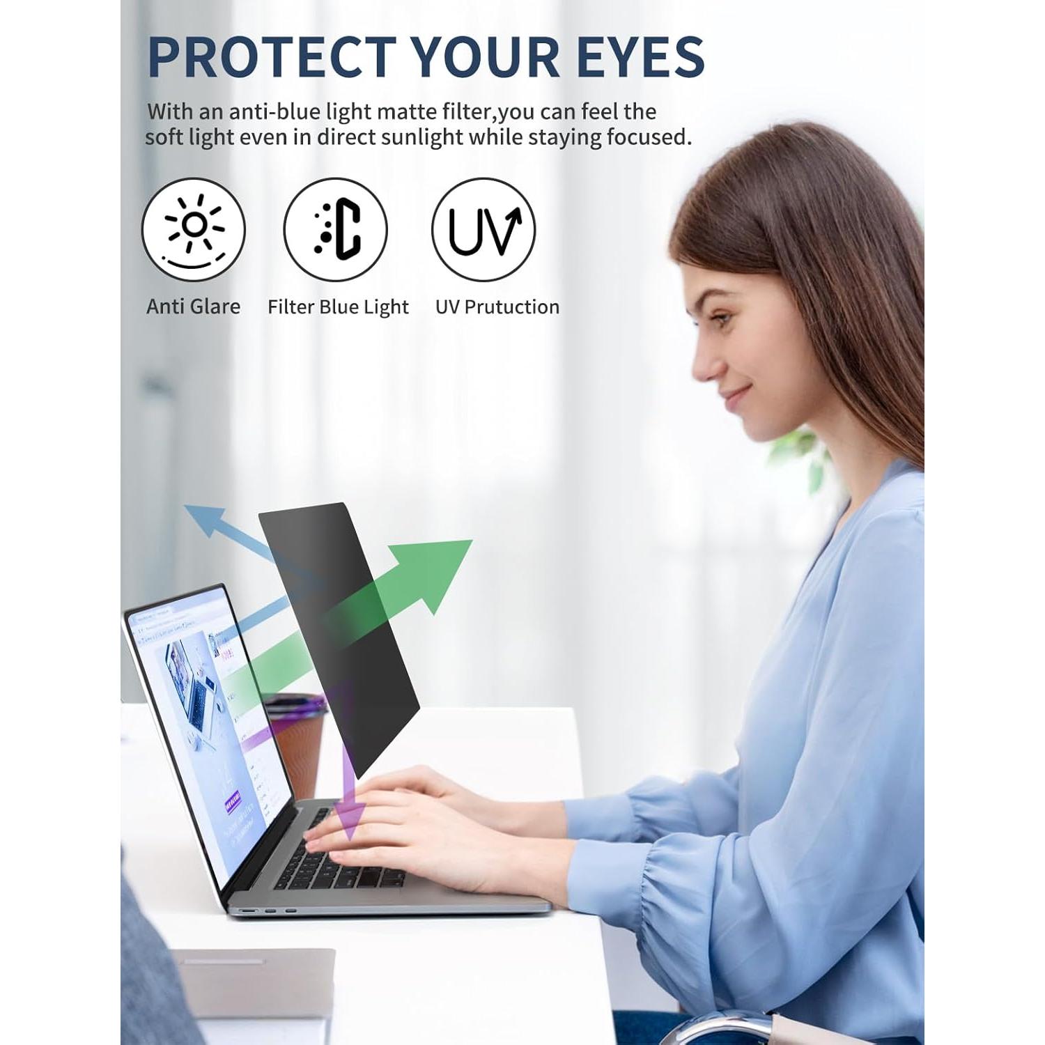 Protector de Pantalla Privada Seorsok 15.6" Anti Miradas 360°
