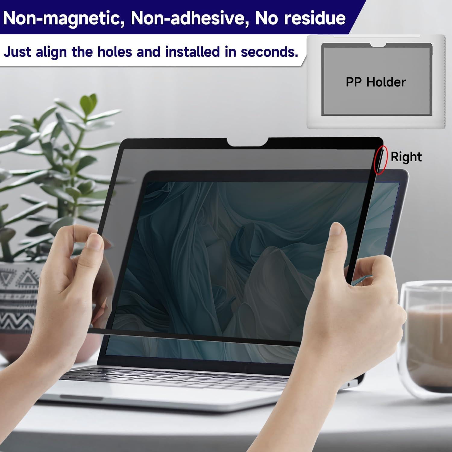 Filtro de Pantalla de Privacidad ANTOGOO V para MacBook 13"