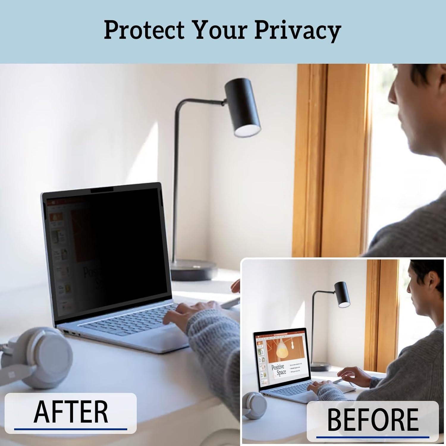 Pantalla de Privacidad ZOEGAA para Laptop Surface 7 15"