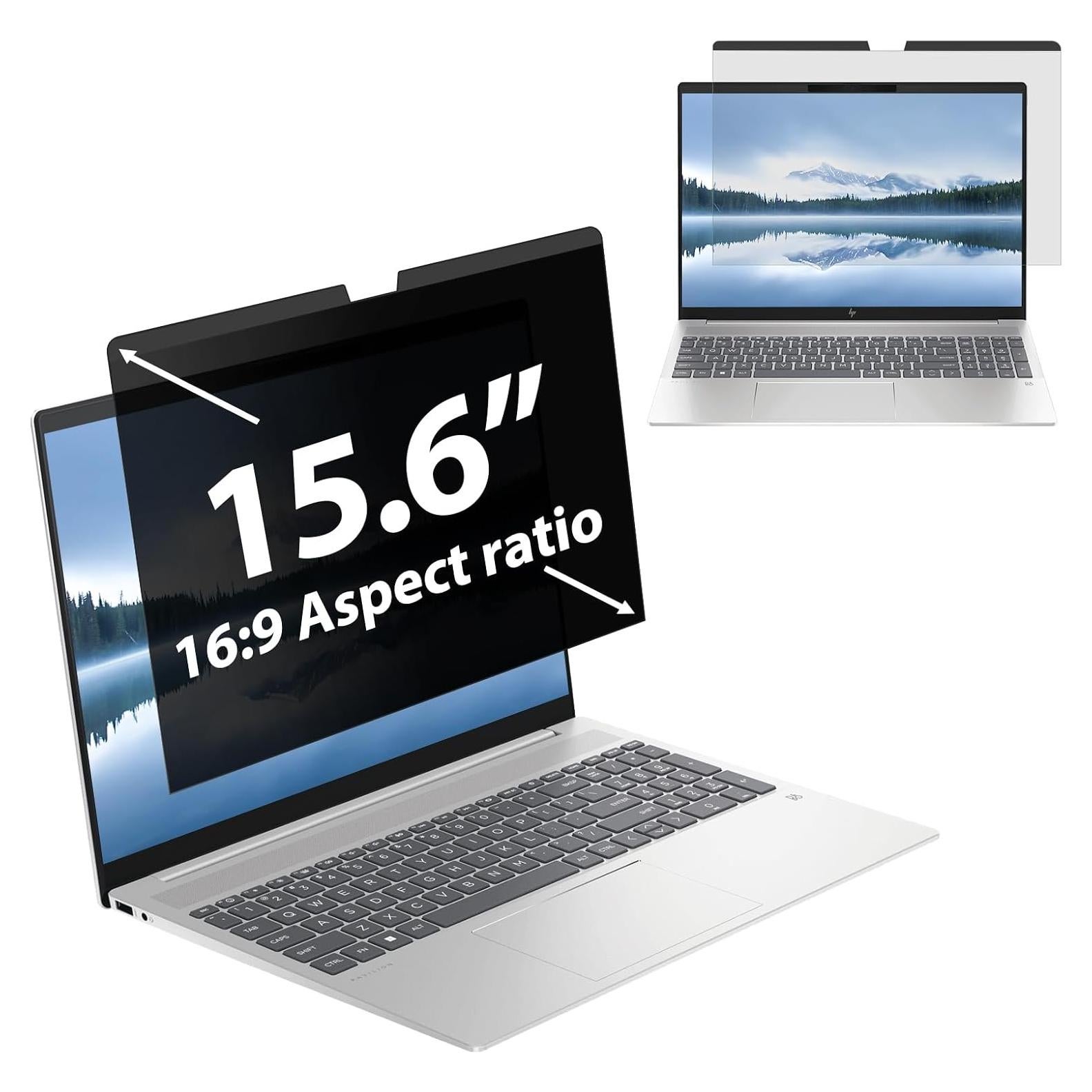 FILMEXT Pantalla de Privacidad 15.6" Antirreflejo y Bloqueo Luz Azul