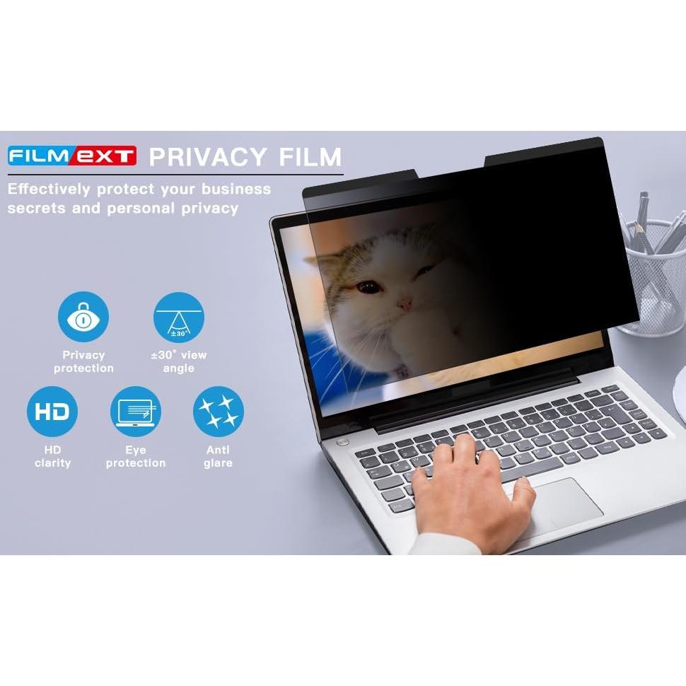FILMEXT Pantalla de Privacidad 15.6" Antirreflejo y Bloqueo Luz Azul