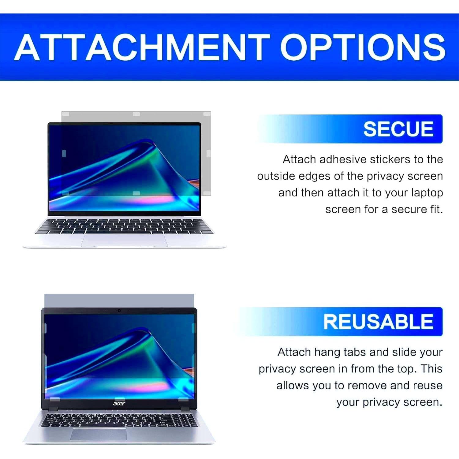 Filtro de Privacidad para Laptop 17.3" JiSiTeCai Antirreflejo