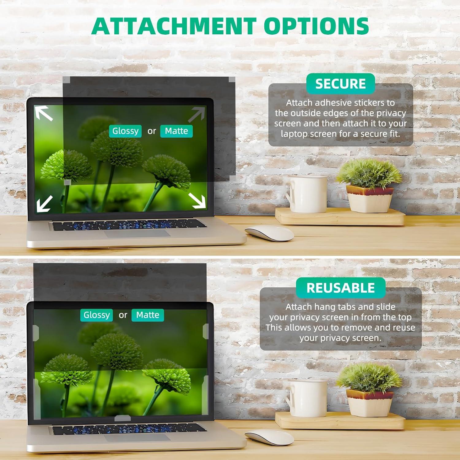 Protector de Pantalla Privada 14" ARAHFUN Anti Rayones Mate Brillante