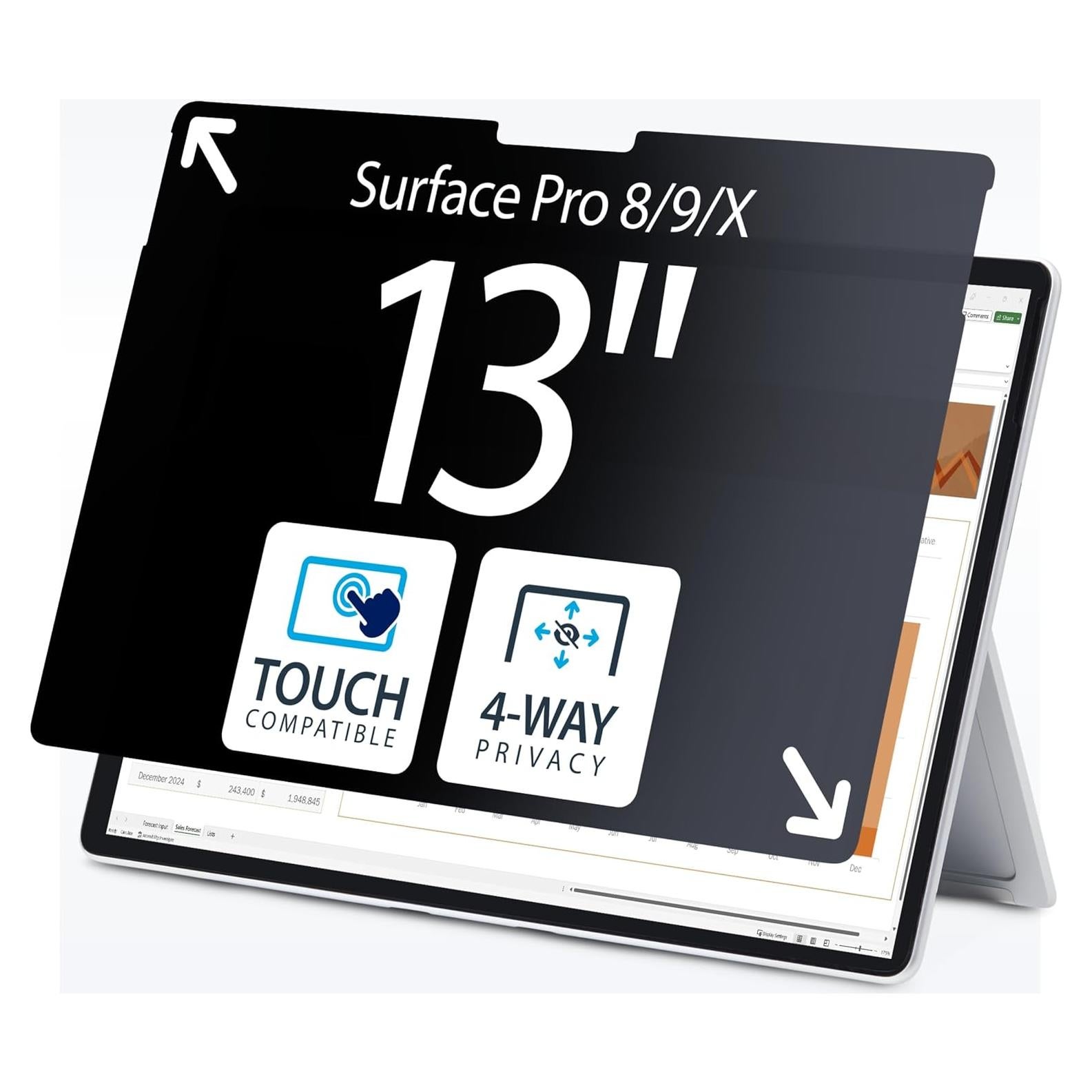 Pantalla de Privacidad 4 Vías StarTech para Surface Pro 13"