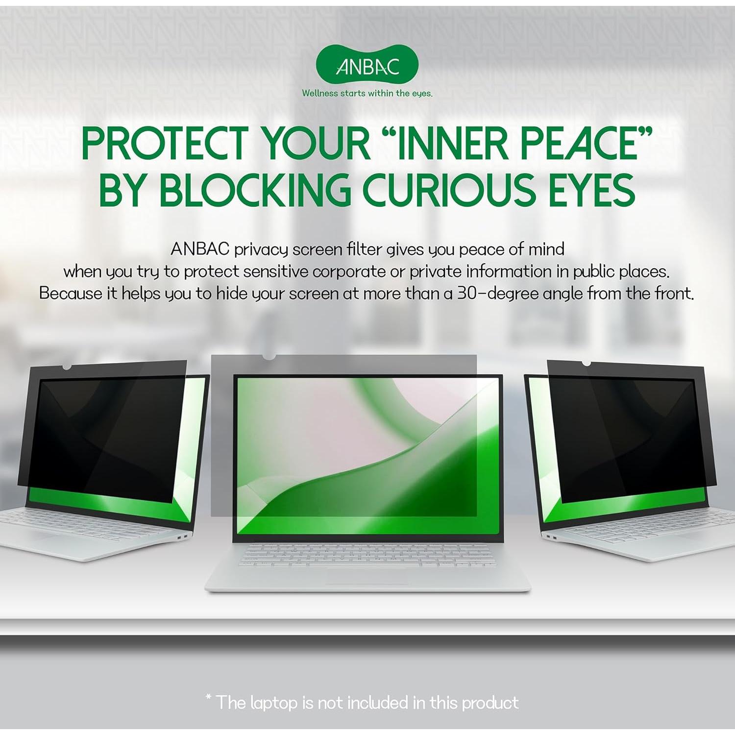 Protector de Pantalla de Privacidad ANBAC 13.3" Antirreflejo