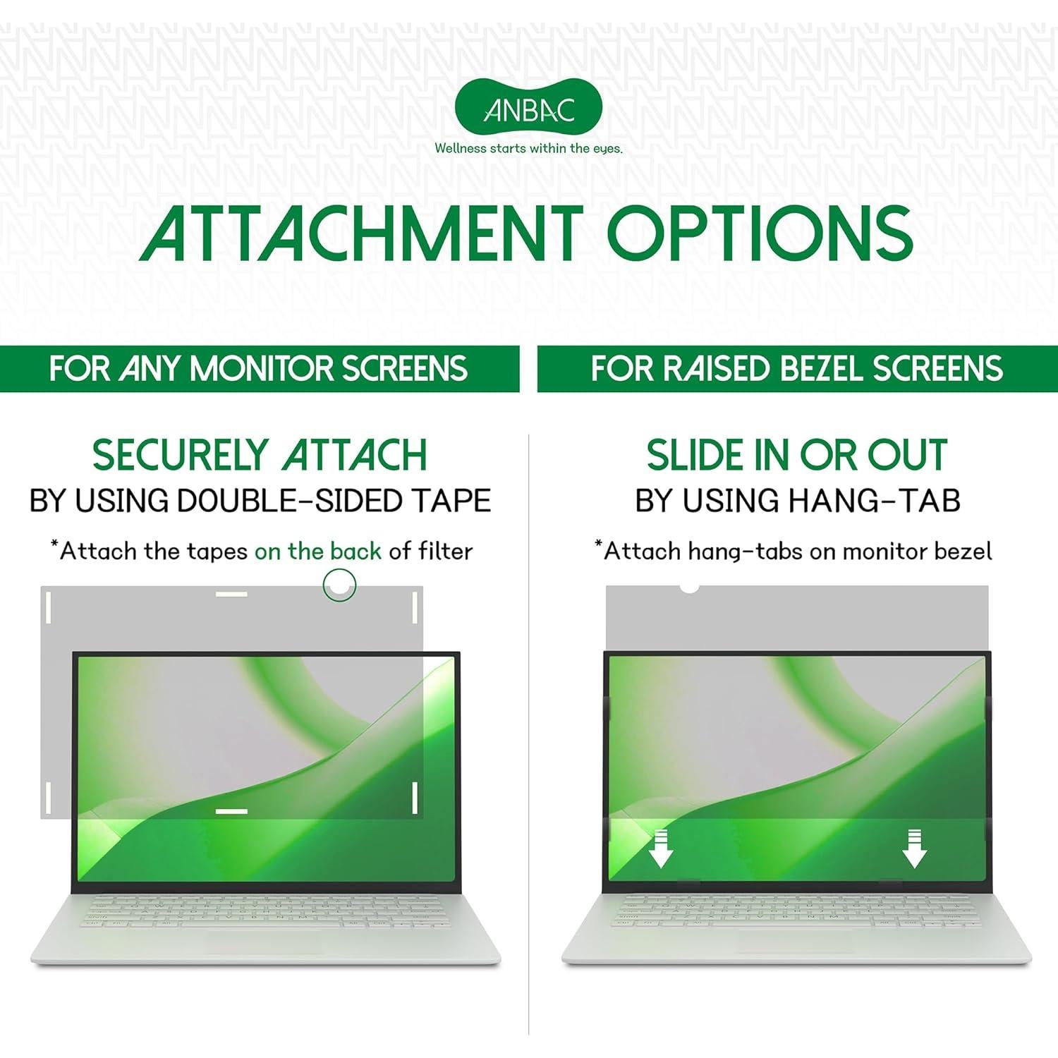 Protector de Pantalla de Privacidad ANBAC 13.3" Antirreflejo