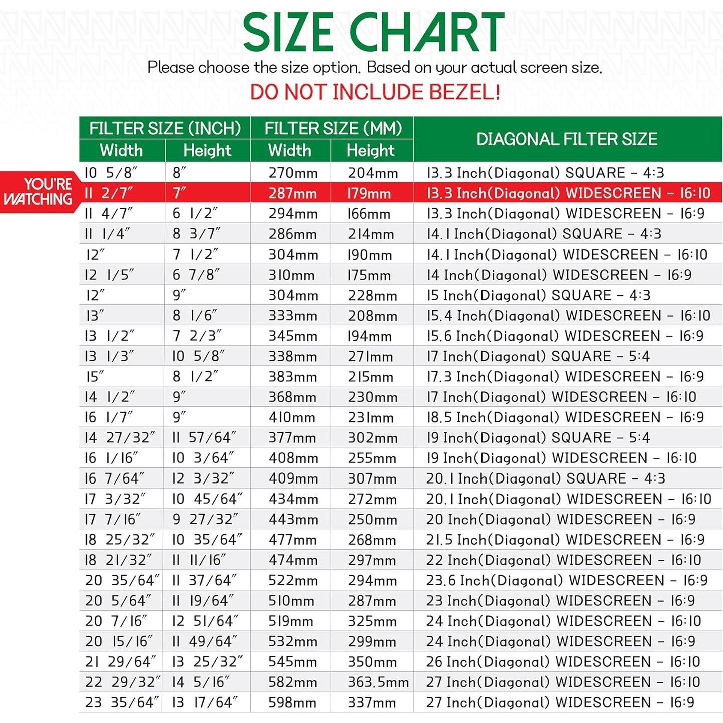 Protector de Pantalla de Privacidad ANBAC 13.3" Antirreflejo