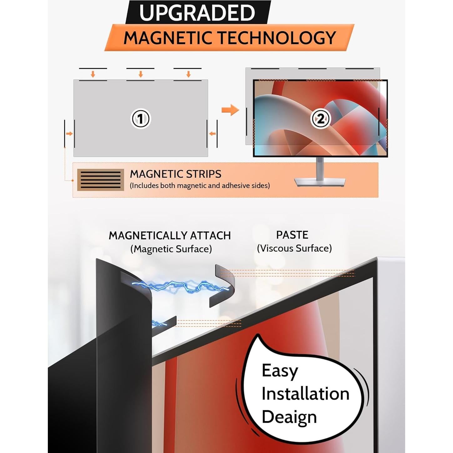 Pantalla de Privacidad Magnética 27" Mamol Antirreflejo