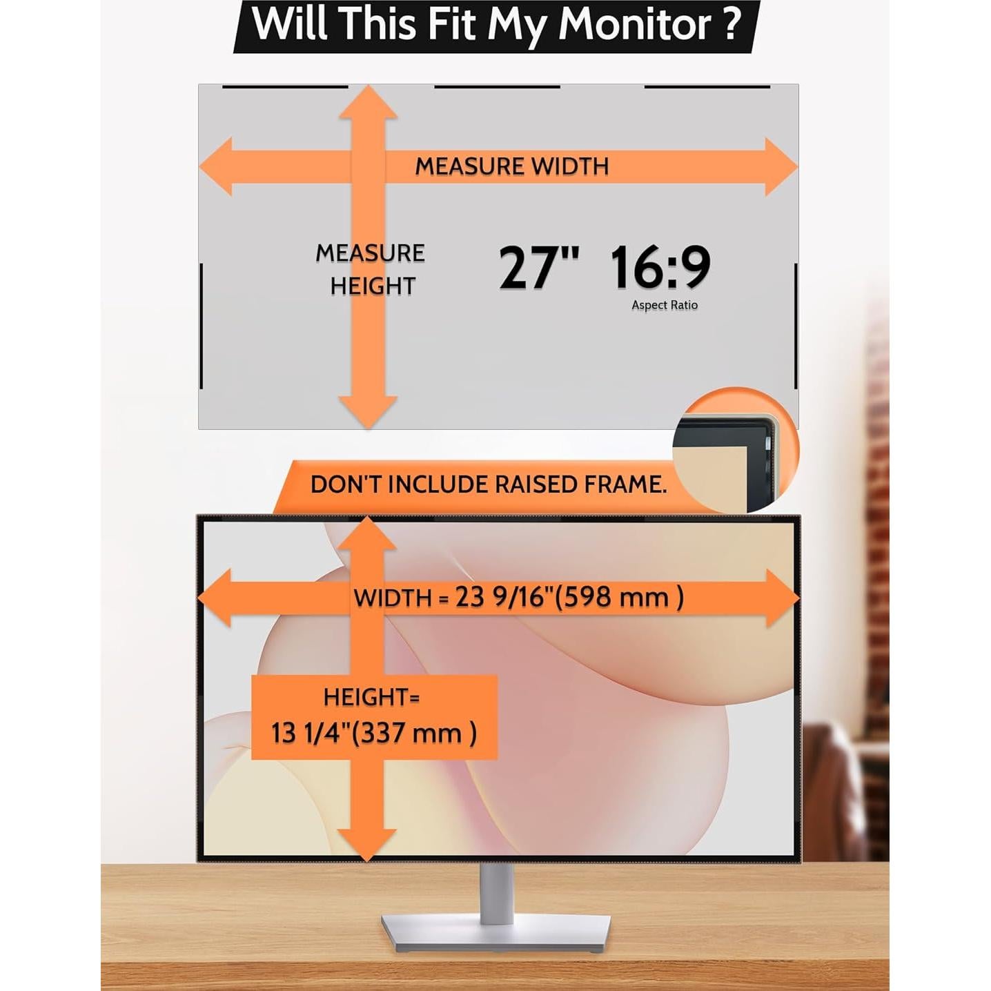 Pantalla de Privacidad Magnética 27" Mamol Antirreflejo