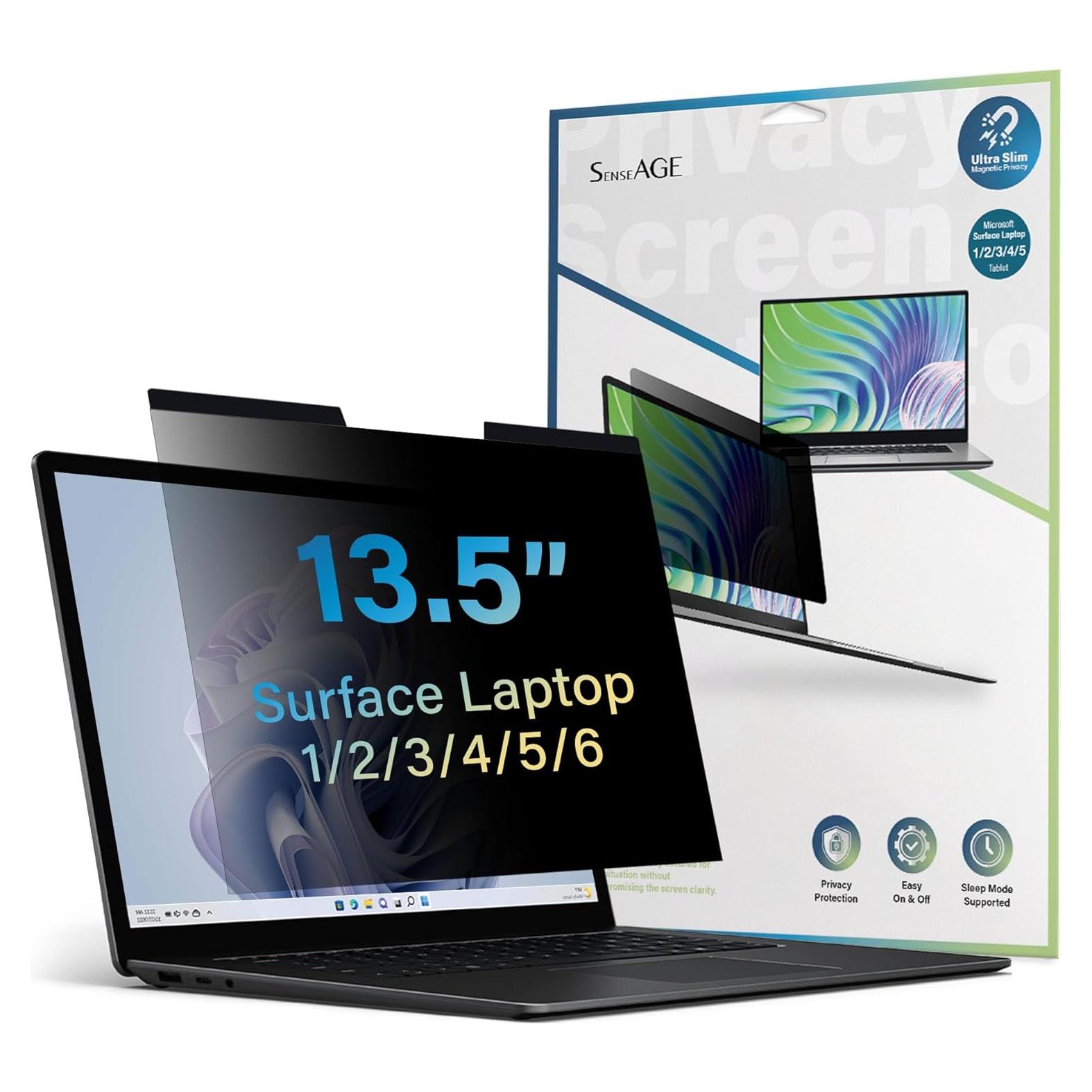Protector de Pantalla Privado Magnético SenseAGE para Surface Laptop 13.5"