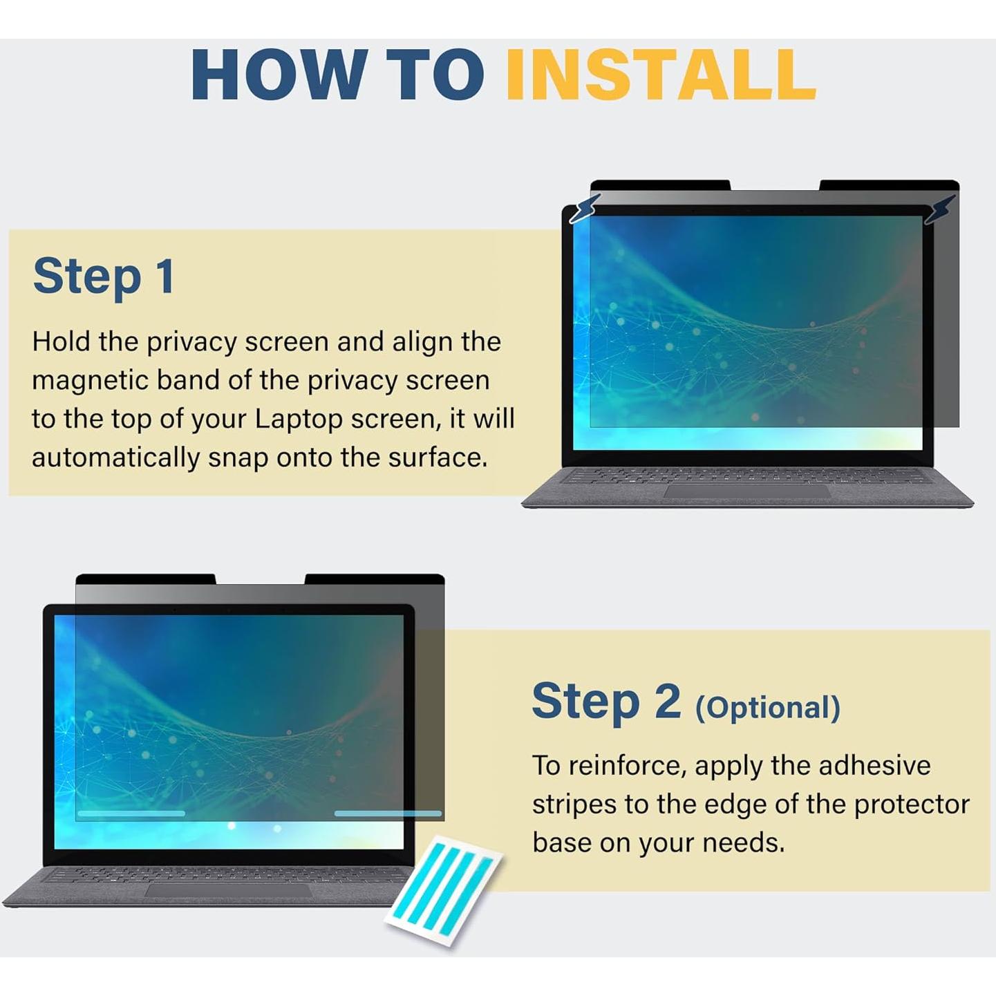 Protector de Pantalla Privado Magnético SenseAGE para Surface Laptop 13.5"