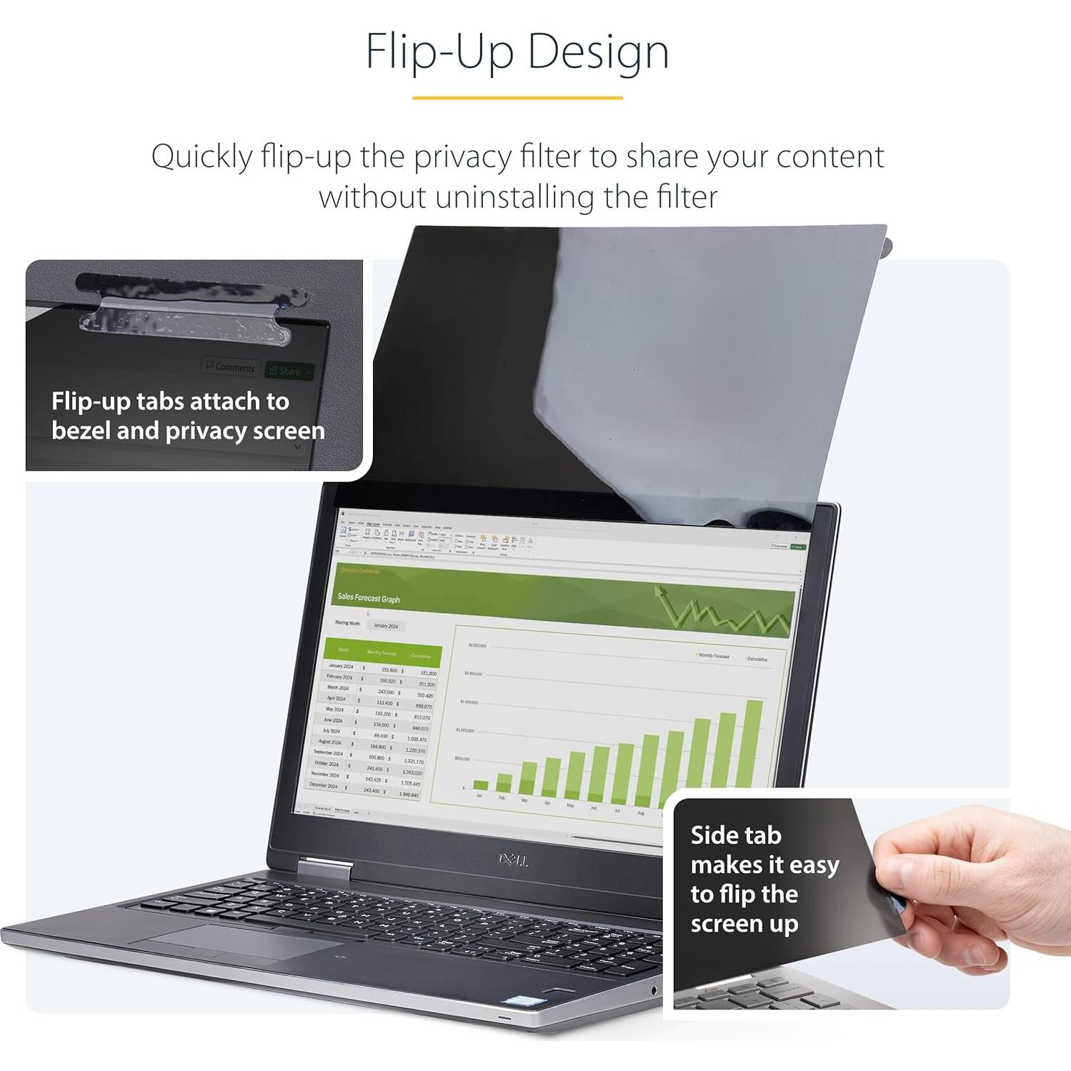 Filtro de Pantalla de Privacidad StarTech 16" 16:10 Antirreflejo