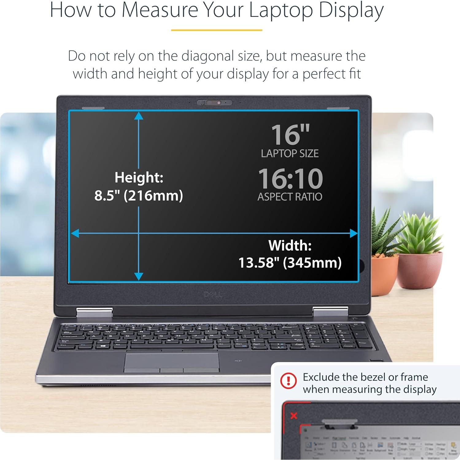 Filtro de Pantalla de Privacidad StarTech 16" 16:10 Antirreflejo