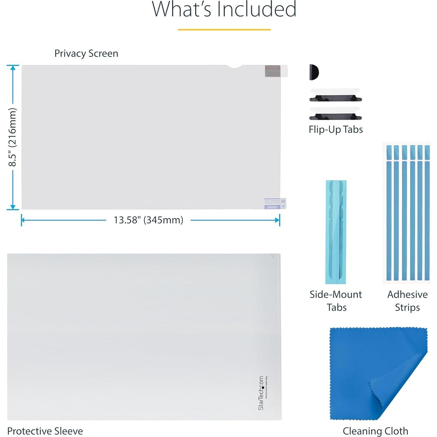 Filtro de Pantalla de Privacidad StarTech 16" 16:10 Antirreflejo
