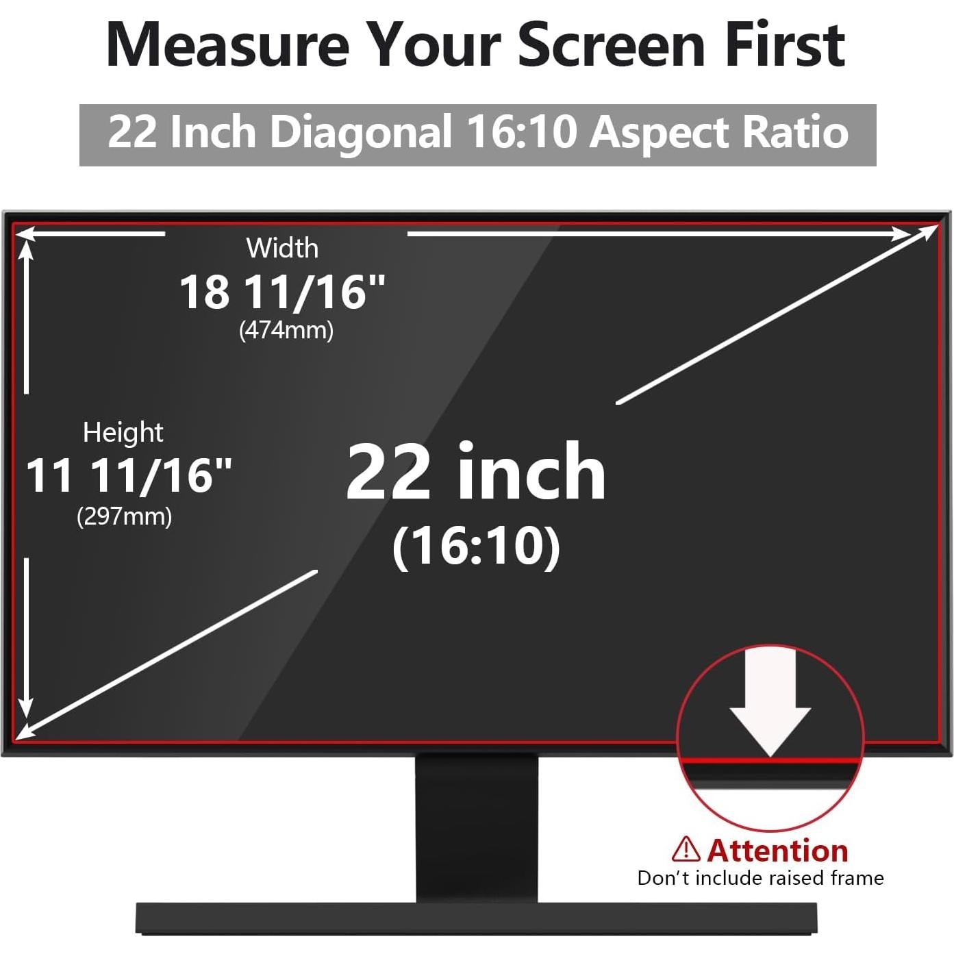 Protector de Pantalla de Privacidad 22" RedANGEL 16:10