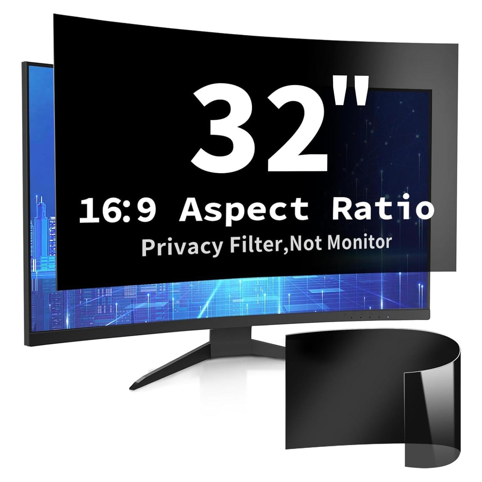 Filtro de Pantalla Privada DEJIMAX 32" Curvo 16:9 Anti-reflejo