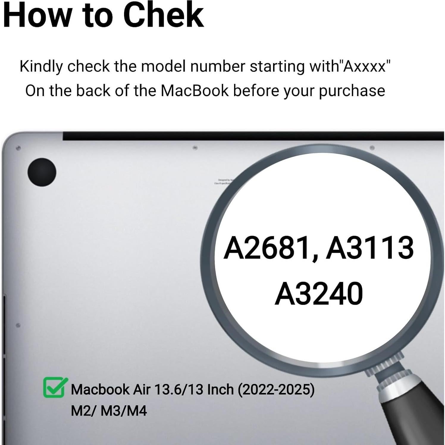 Funda de Privacidad Magnética Gopupu para MacBook Air 13.6"