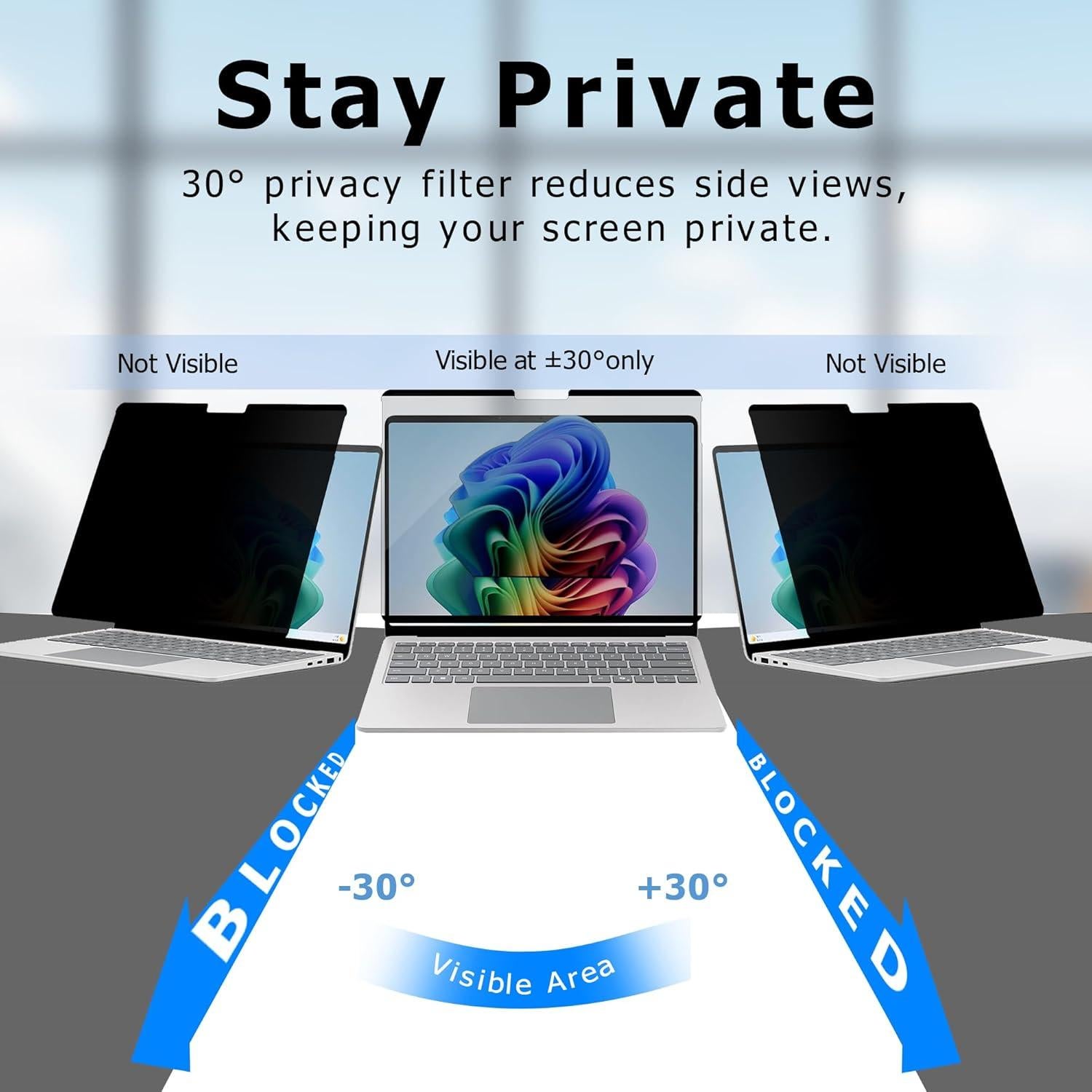 Protector de Pantalla Privado Adeway para Surface Laptop Go 12.4"