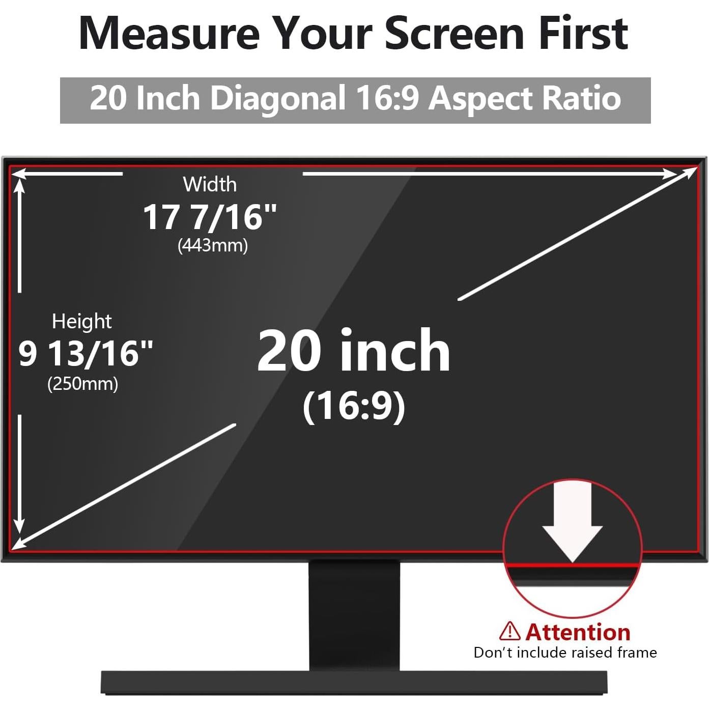 Protector de Pantalla de Privacidad 20" RedANGEL 16:9